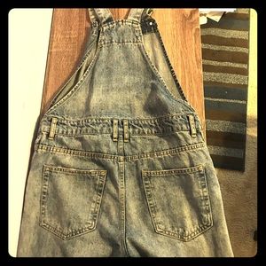 Forever 21 Men’s Light Washed Denim Overralls